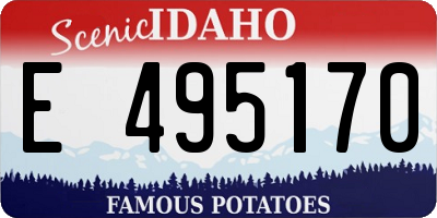 ID license plate E495170
