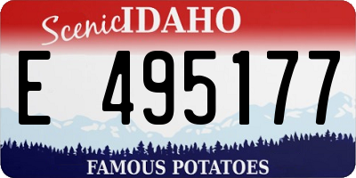 ID license plate E495177