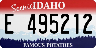 ID license plate E495212