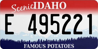 ID license plate E495221