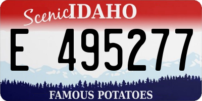 ID license plate E495277