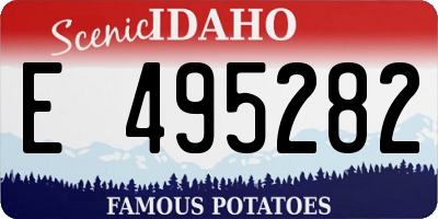 ID license plate E495282