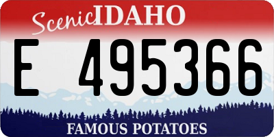 ID license plate E495366