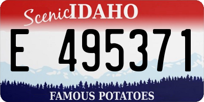 ID license plate E495371