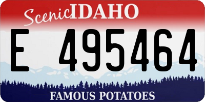 ID license plate E495464