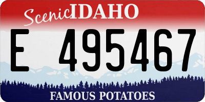 ID license plate E495467