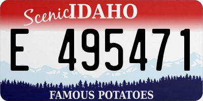 ID license plate E495471