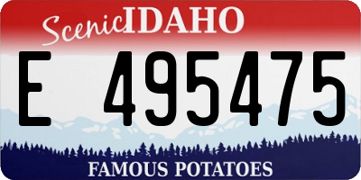 ID license plate E495475