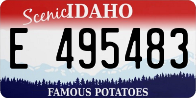 ID license plate E495483