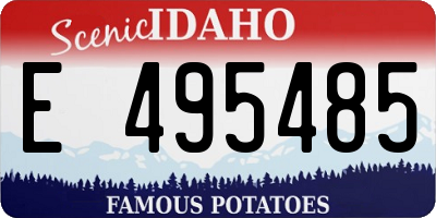 ID license plate E495485