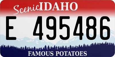 ID license plate E495486