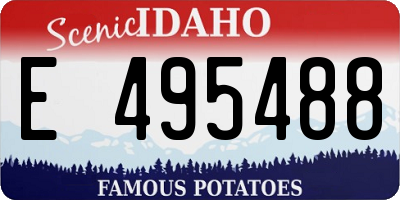ID license plate E495488