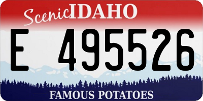ID license plate E495526