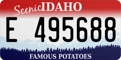 ID license plate E495688