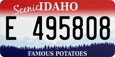 ID license plate E495808