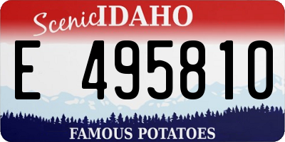 ID license plate E495810