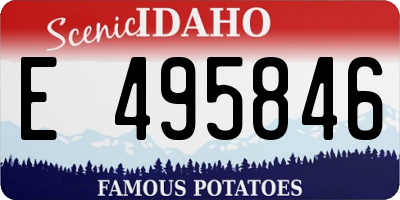 ID license plate E495846