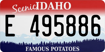 ID license plate E495886