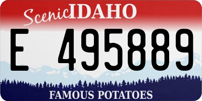 ID license plate E495889
