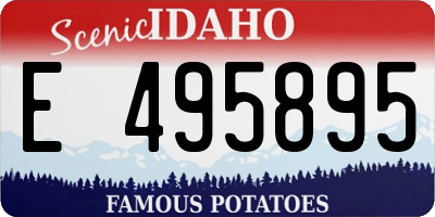 ID license plate E495895