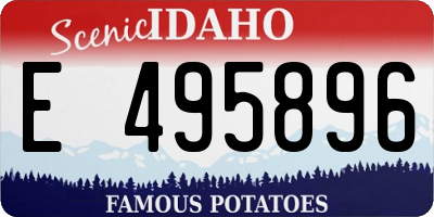 ID license plate E495896