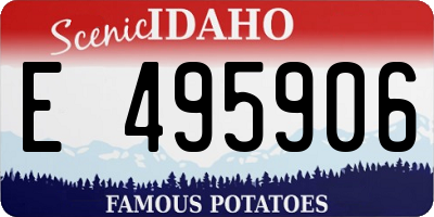 ID license plate E495906