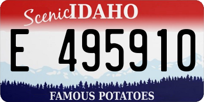 ID license plate E495910