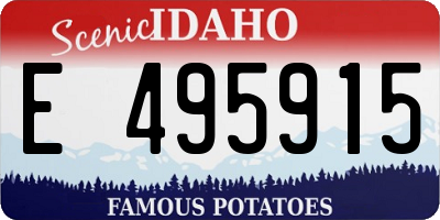 ID license plate E495915