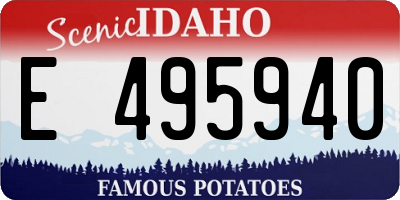 ID license plate E495940