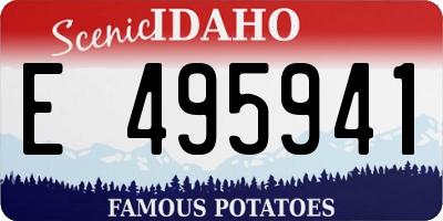 ID license plate E495941