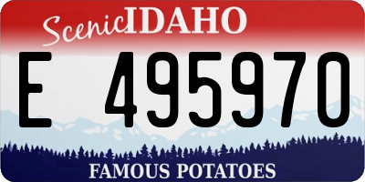 ID license plate E495970