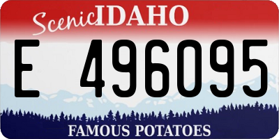 ID license plate E496095
