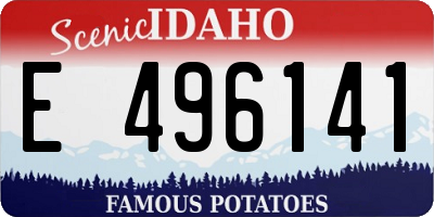 ID license plate E496141