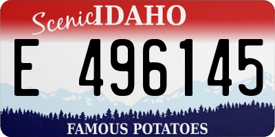ID license plate E496145
