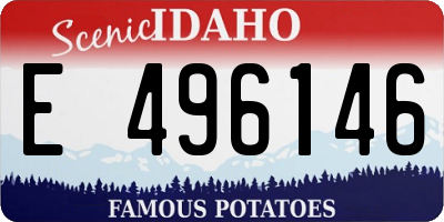 ID license plate E496146