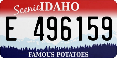 ID license plate E496159