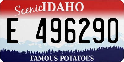 ID license plate E496290