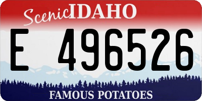 ID license plate E496526