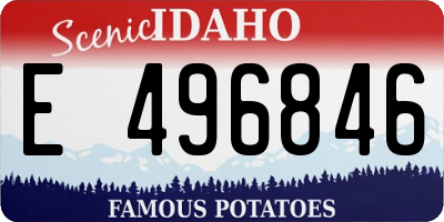ID license plate E496846