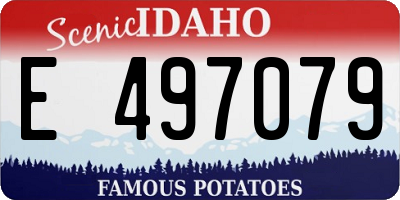 ID license plate E497079