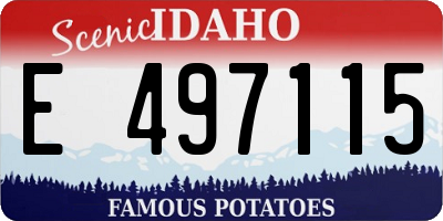 ID license plate E497115