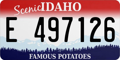 ID license plate E497126