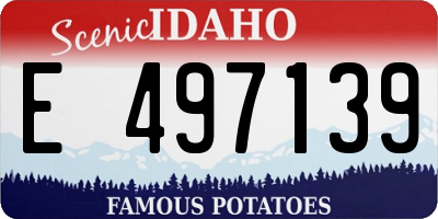 ID license plate E497139