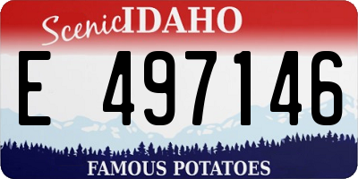 ID license plate E497146