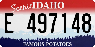 ID license plate E497148