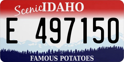 ID license plate E497150