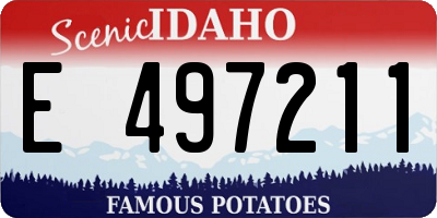 ID license plate E497211
