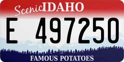 ID license plate E497250