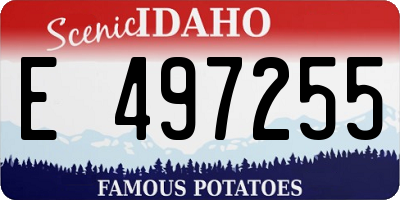 ID license plate E497255