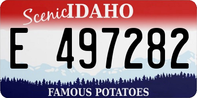 ID license plate E497282